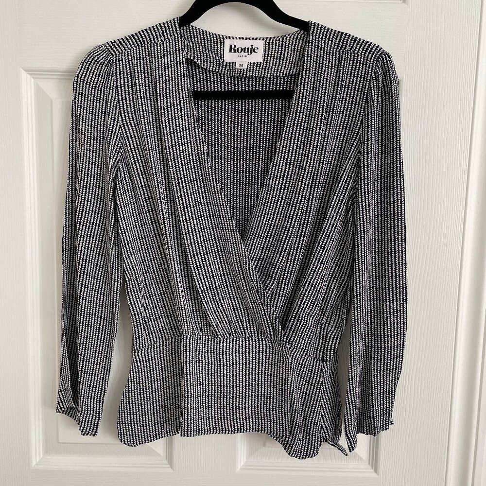 Rouje Elisa Wrap Top Size 38